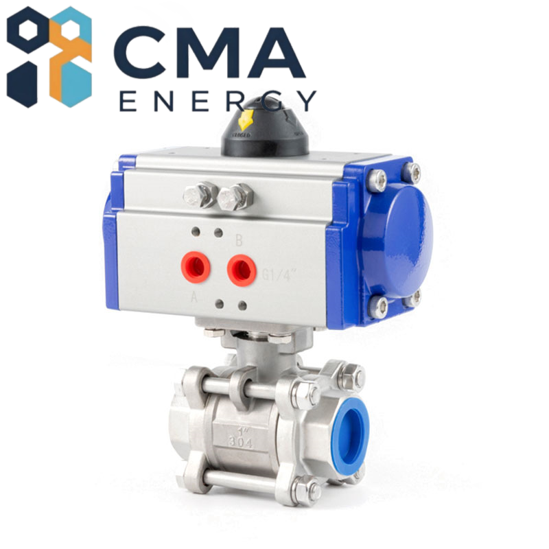 Válvulas de Assento Angular Pneumática